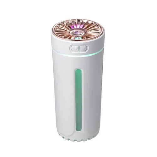 Humidificateur d'air portable sans fil pour voiture,diffuseur USB,brumisateur,maison,chambre à coucher,lumières LED RVB colorées,300ml - Type White Rechargeable