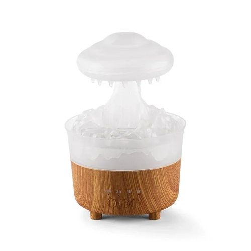 Houselin-Humidificateur d'air intelligent,diffuseur d'huile essentielle,goutte de pluie,nuage de pluie,goutte d'eau,230 ml - Type WHITE-EU