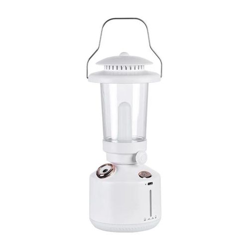 Humidificateur d'air sans fil avec lumière LED,lampe de camping,diffuseur d'aromathérapie,lampe à kérosène rétro aste par USB,brumisateur pour la maison - Type White