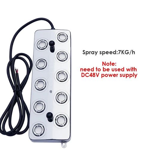 Diffuseur d'eau industriel à ultrasons,brumisateur,10 têtes,7 KG/H,pièces d'humidificateur,jardin,paysage,grand pulvérisateur à brouillard,DC45V - Type Sprayer Plate