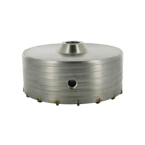 SCIE CLOCHE TREPAN TCT DE 150 MM TRANCHANTS EN CARBURE 1/2 BSP