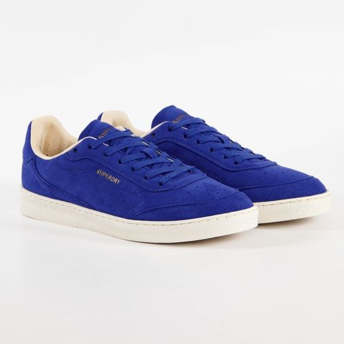 Basket Superdry Vegan Retro Ov Sleek Trainer Homme Bleu - 41