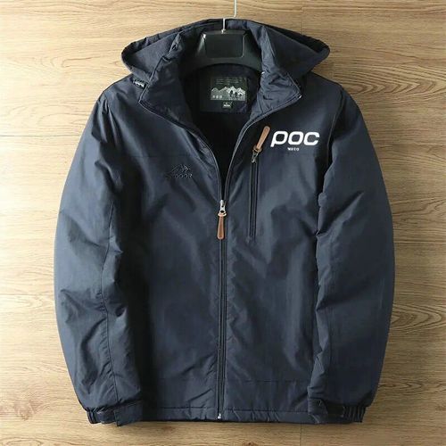 Veste De Cyclisme Bleue Avec Capuche Coupe-Vent Doublée De Sourire Veste Chaude À Capuche Pour Homme Manteau D'hiver Moto Poc Veste Imperméable M-5xl
