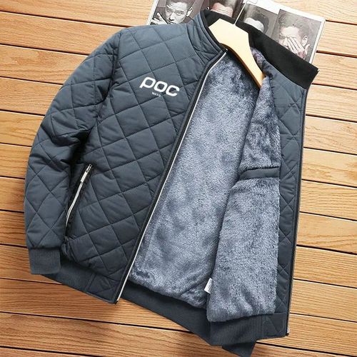Veste De Cyclisme Pour Hommes,Automne Hiver Moto Poc Hommes Polyester Doublure Polaire Veste Décontractée Hommes Vêtements De Mode Manteau Slim Fit 2023 M-3xl