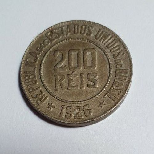 Pièce 1926 Brésil 200 Reis