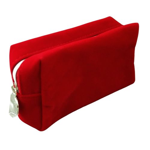 Trousse a maquillage velours rouge. La Roche Posay