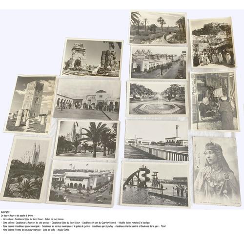 Lot 14 Cartes Postales Anciennes Maroc