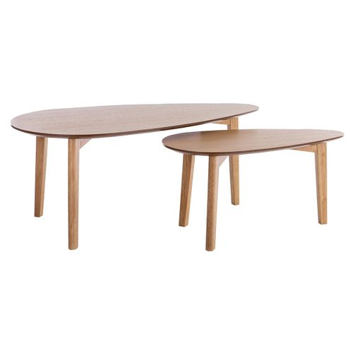 Tables Basses Gigognes Vintage Finition Ch?Ne (Lot De 2) Artik