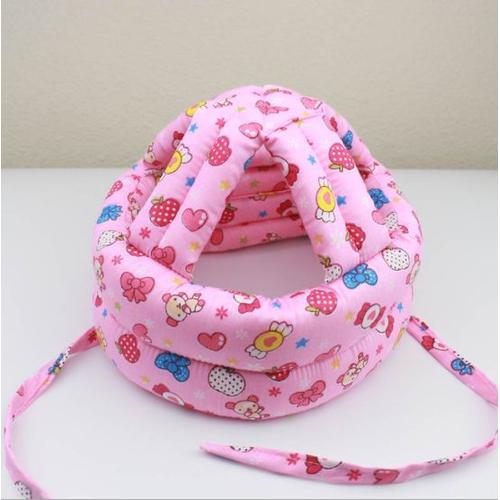 Casque Sécurité Bébé - Casque De Protection Mou Bébé Sécurité Domestique Anti Choc Douce Confortable, Pour Apprendre À Marcher Ou Courir(Rose)