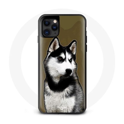 Coque Iphone 12 Pro Max Husky Noir Et Blanc