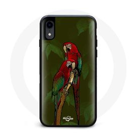 Coque Iphone X Pionus Perroquet Rouge