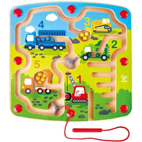 Hape Construction En Bois Et Labyrinthe Magnétique Numérique