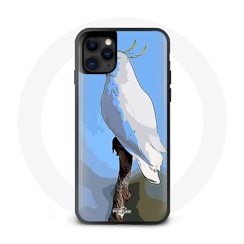 Coque Iphone 12 Pro Max Cacatoés Perroquets Blanc