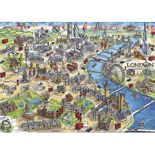 London Landmarks Jigsaw Puzzle - 500 Pièces