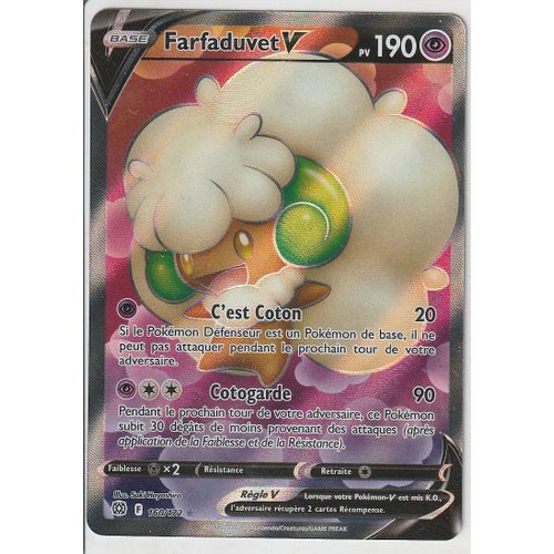 Carte Pokemon - Farfaduvet V - 160/172 - Ultra-Rare En Full Art - Épée Et Bouclier 9 - Stars Etincelantes - Eb9 - Vf