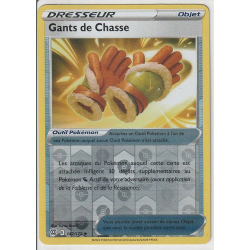 Carte Pokemon - Gants De Chasse - 142/172 - Reverse - Épée Et Bouclier 9 - Stars Etincelantes - Eb9 - Vf