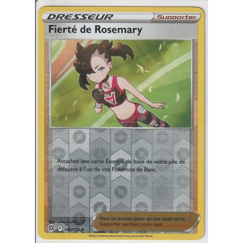 Carte Pokemon - Fierté De Rosemary - 145/172 - Reverse - Épée Et Bouclier 9 - Stars Etincelantes - Eb9 - Vf