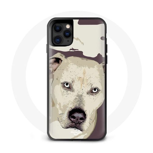 Coque Iphone 12 Pro Max Pitbull Blanc
