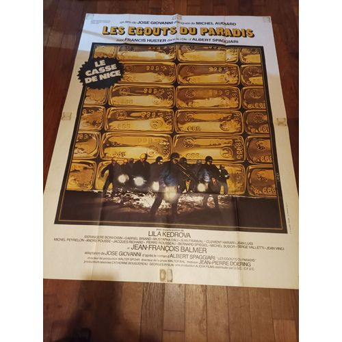 Affiche De Cinéma - Les Égouts Du Paradis -  Pliée / 120x160 Cm