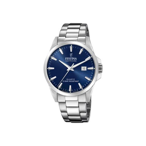 Festina Montre Homme Swiss Made Acier Fond Bleu F20024/3