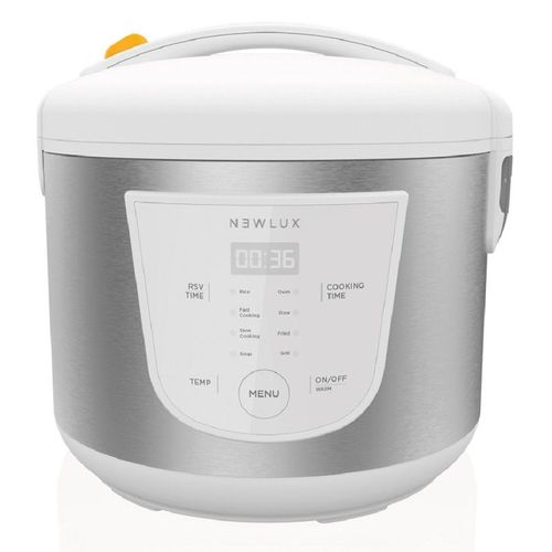 Newcook Robot De Cuisine Multifonction, Capacité 5 Litres, 8 Menus Préconfigurés, Inclus : Récipient Anti-Adhèrent. Blanc