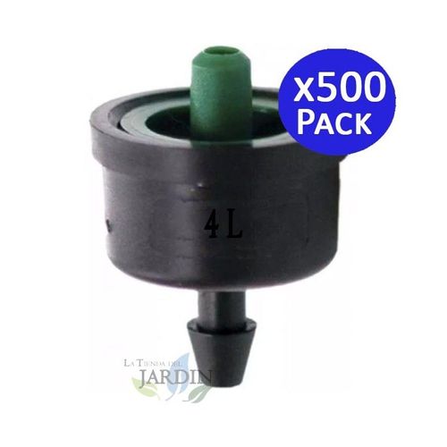 500 x Goutteur d'arrosage 4 litres/heure goutte à goutte, système d'arrosage Automatique, système micro drip