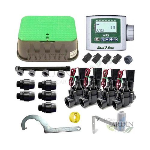 Kit d'arrosage automatique professionnel Rain Bird avec 4 zones 9v