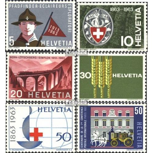 Suisse 768-773 (Édition Complète) Oblitéré 1963 Anniversaires