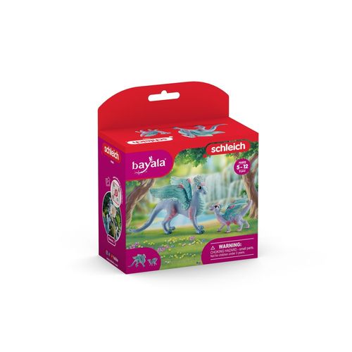 Bayala Dragon Aux Fleurs Et Son Petit