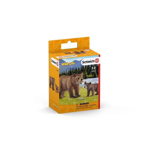 Wild Life Maman Grizzly Avec Ourson