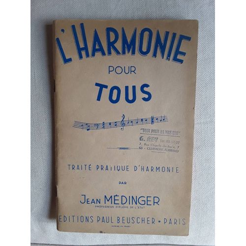 L'harmonie Pour Tous Jean Médinger