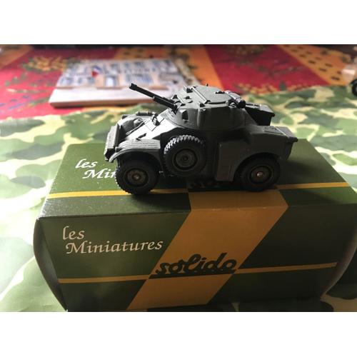 Vehicule De Reconnaissance A.M.L 60 Panhard Modele 1962 1/50eme En Zamac De La Marque Solido Neuf-Solido