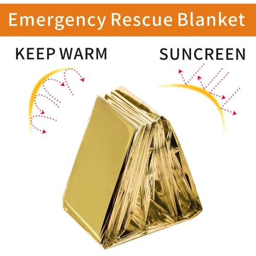 Couverture Survie 5 Pack 210 X 160 Cm Couverture De Survie D'urgence Couverture De Survie Camping Parfaite Pour Les Marathons De Survie En Plein Air Ou Les Premiers Soins