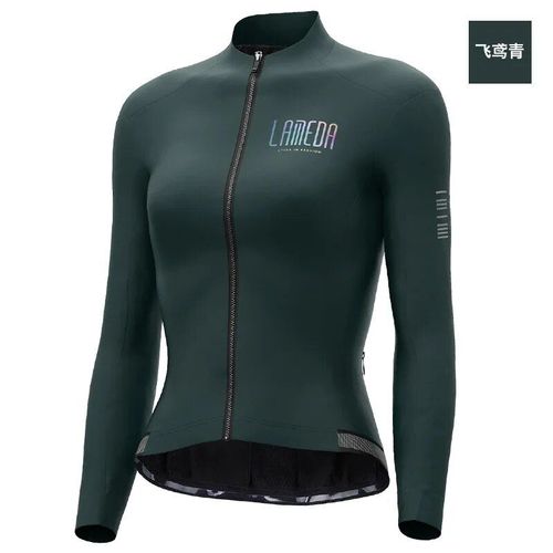 Lameda-Maillot De Vélo Thermique Pour Femme,Manteau En Peluche,Haut De Vélo De Montagne De Route,Manches Longues,Coupe-Vent,Sourire,Automne,Hiver