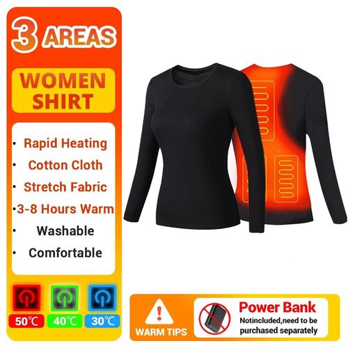 Pyjama Chauffant Électrique Pour Hommes Et Femmes,Sous-Vêtement Métropolitain,Économie Doublés De Zone Usb 6-22,Vêtements Thermiques Pour Personnes Âgées D'âge Moyen,Hiver