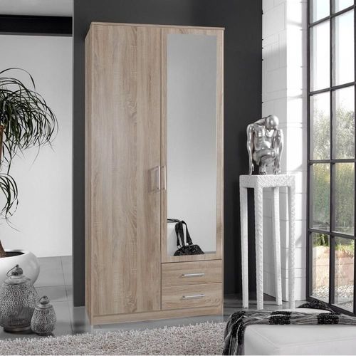 Armoire Dorval Rangement Chêne 2 Portes 2 Tiroirs