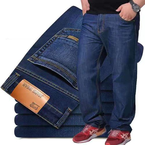 Jean Denim Noir Surdimensionné Pour Homme,Pantalon Pour Mari,Streetwear,Baggy,Décontracté,Grande Taille 50,10xl