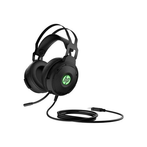 HP Pavilion Gaming 600 - Micro-casque - circum-aural - filaire - noir/vert - pour Portable 24, 27, 32, 590, 595, TP01