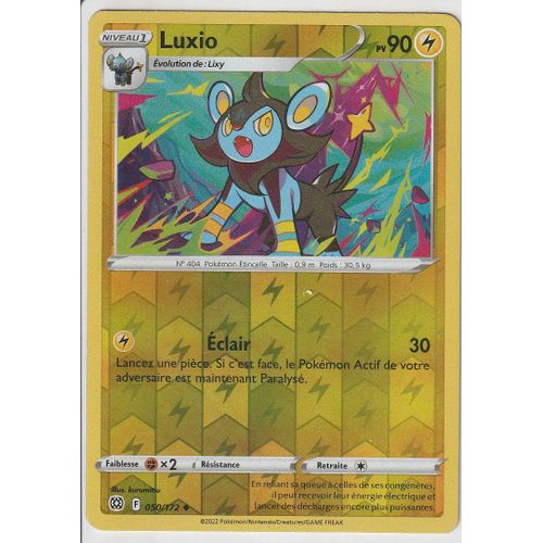 Carte Pokemon - Luxio - 050/172 - Reverse - Épée Et Bouclier 9 - Stars Etincelantes - Eb9 - Vf