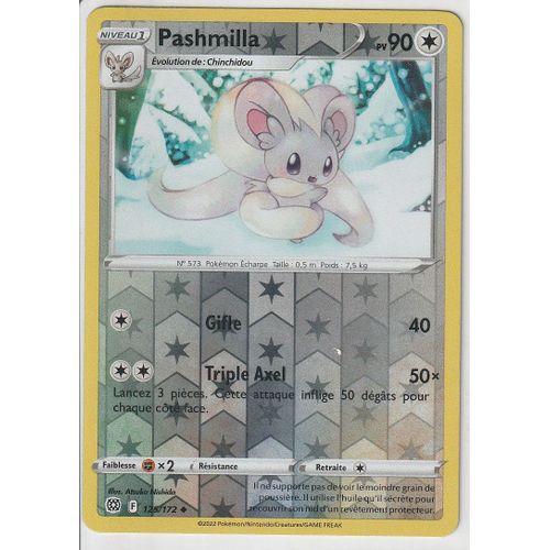 Carte Pokemon - Pashmilla - 125/172 - Reverse - Épée Et Bouclier 9 - Stars Etincelantes - Eb9 - Vf