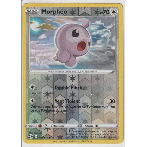 Carte Pokemon - Morphéo - 116/172 - Reverse - Épée Et Bouclier 9 - Stars Etincelantes - Eb9 - Vf