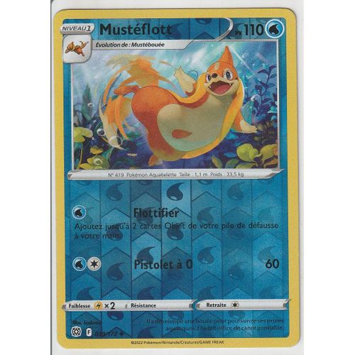 Carte Pokemon - Mustéflott - 039/172 - Reverse - Épée Et Bouclier 9 - Stars Etincelantes - Eb9 - Vf