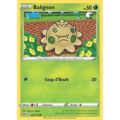 Carte Pokemon - Balignon - 003/172 - Épée Et Bouclier 9 - Stars Etincelantes - Eb9 - Vf