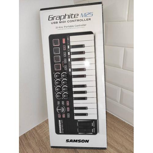 samson graphite m25 mini usb midi controller