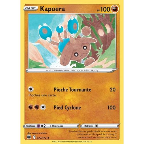 Carte Pokemon - Kapoera - 072/172 - Épée Et Bouclier 9 - Stars Etincelantes - Eb9 -Vf