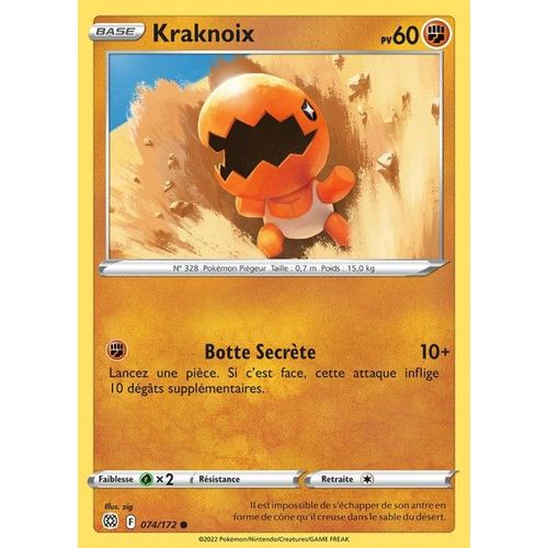 Carte Pokemon - Kraknoix - 074/172 - Épée Et Bouclier 9 - Stars Etincelantes - Eb9 - Vf