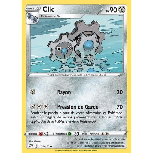 Carte Pokemon - Clic - 103/172 - Épée Et Bouclier 9 - Stars Etincelantes - Eb9 - Vf