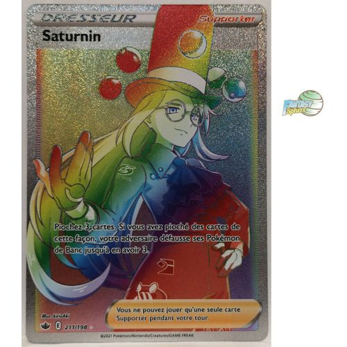 Pokemon Saturnin Secret Rare Eb06  Regne De Glace  211 / 198