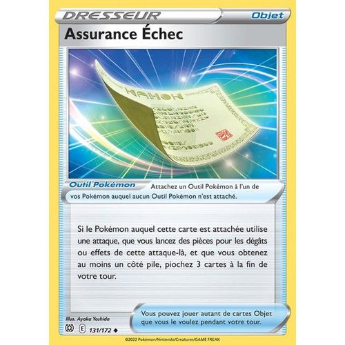 Carte Pokemon - Assurance Echec - 131/172 - Épée Et Bouclier 9 - Stars Etincelantes - Eb9 - Vf