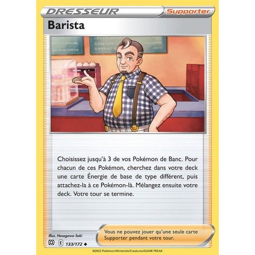 Carte Pokemon - Barista - 133/172 - Épée Et Bouclier 9 - Stars Etincelantes - Eb9 - Vf